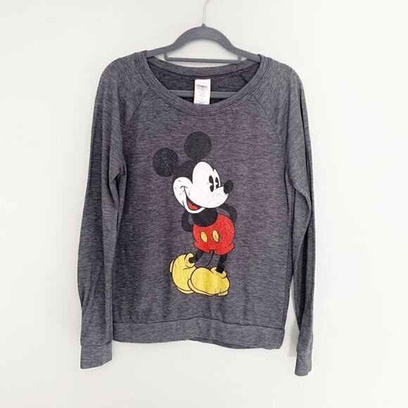 5/$25 Disney Mickey Mouse long sleeve pullover sweatshirt - Size Medium 7/9 - Picture 1 of 7